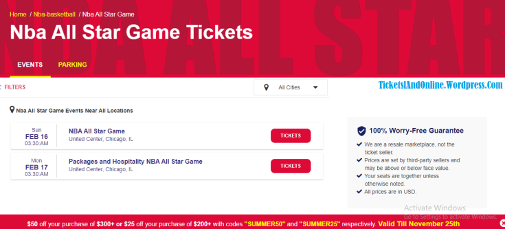 VIP CHEAPEST NBA ALL STAR GAME TICKETS PRICES
